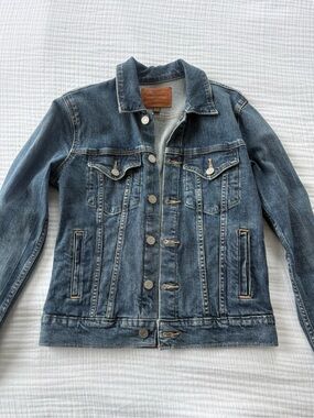 Lucky Brand Tomboy Trucker Denim Jacket Size XS Medium Wash Blue Women’s